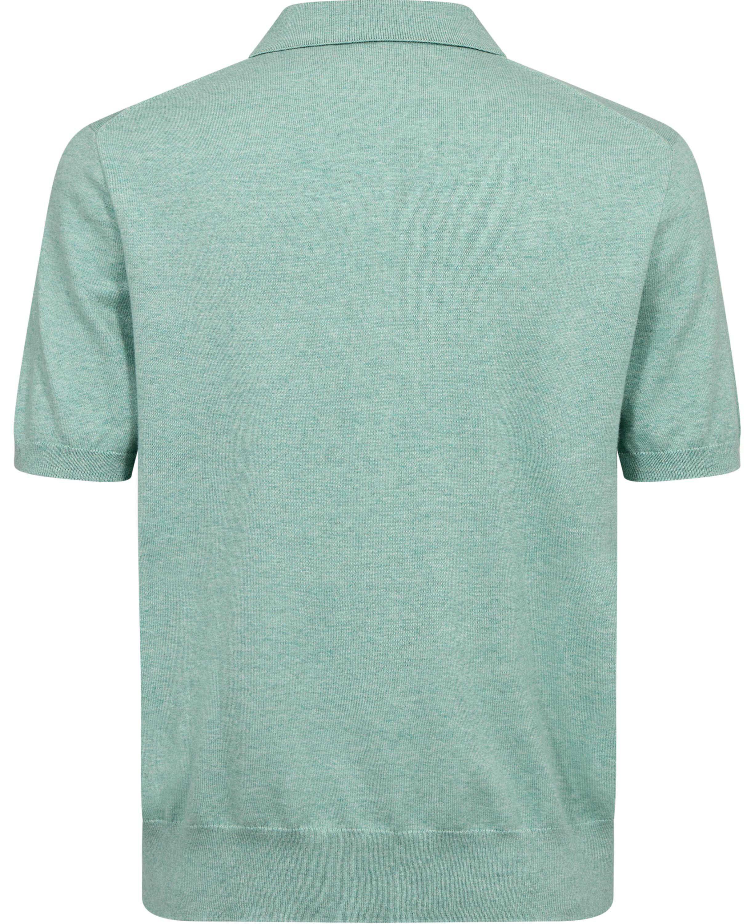 Cotton Shortsleeve Knit Polo Shirt