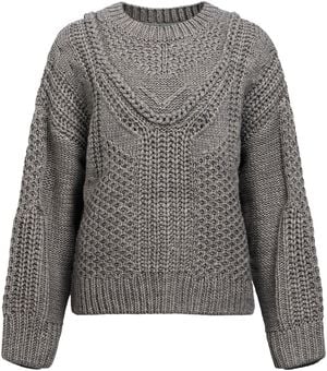 OBJHINNA L/S RE KNIT PULLOVER 146