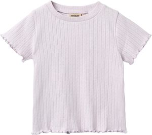 Kort&aelig;rmet Rib T-shirt Irene