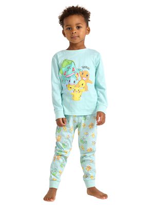 Pyjama set in soft cotton with a lo