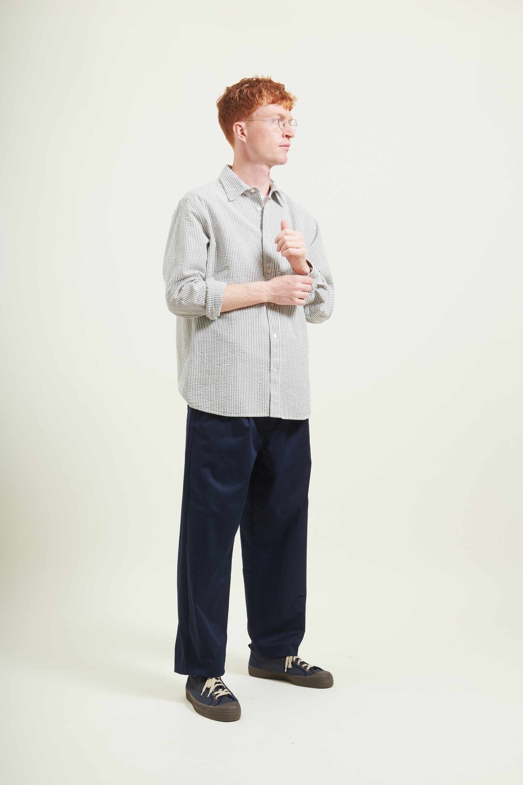 WRITER RELAXED FIT PLEATED PANTS