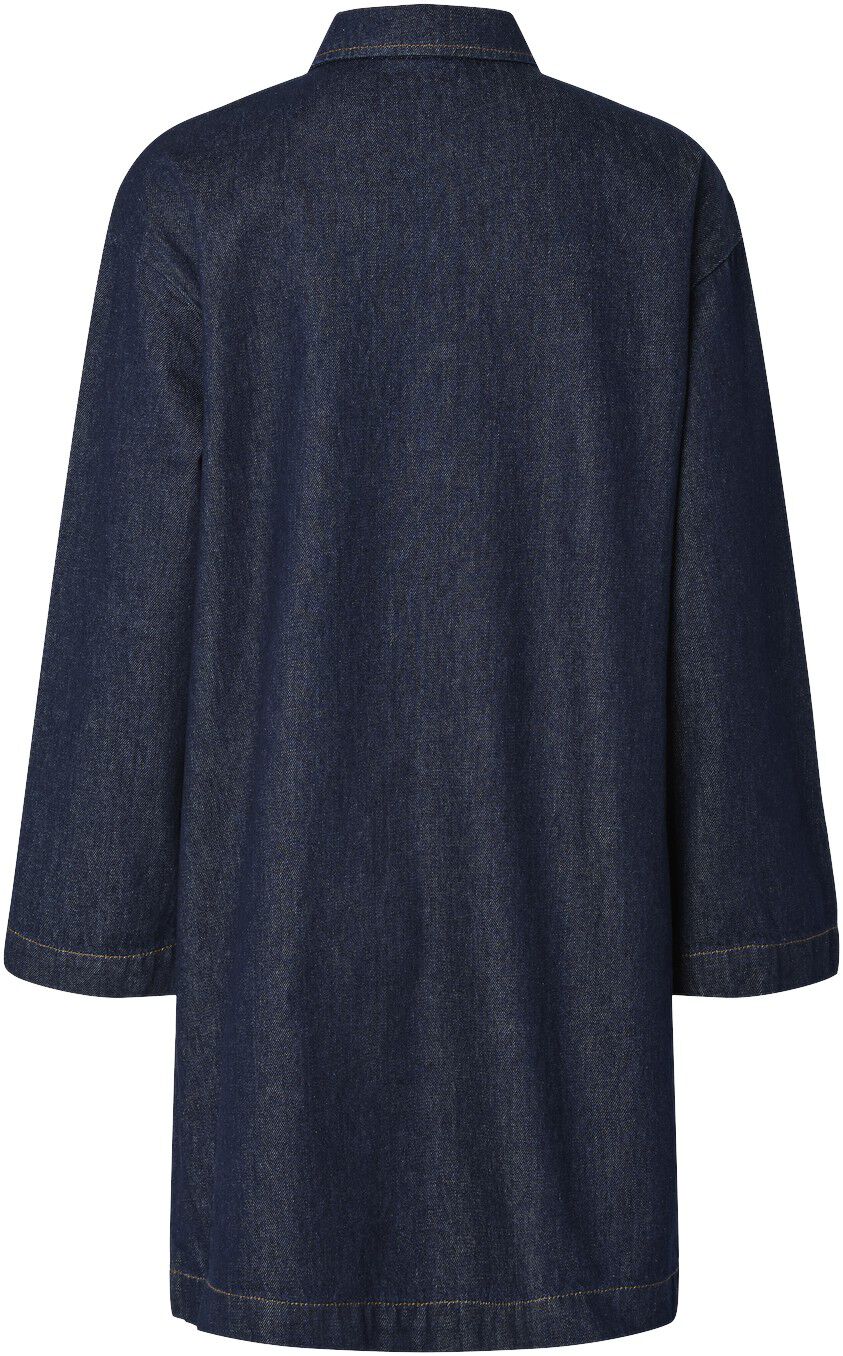 PCKENYA LS A-SHAPE DENIM DRESS NOOS