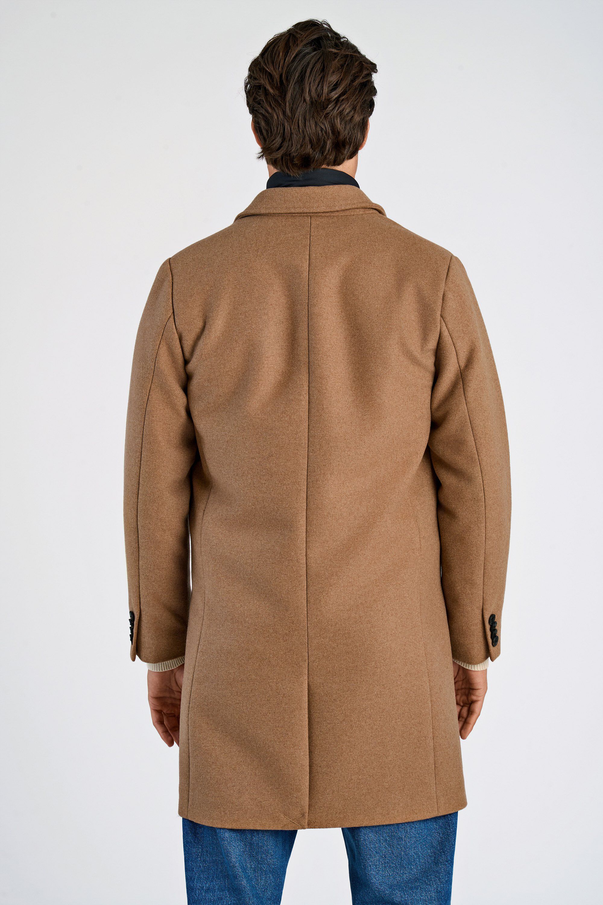 Detachable collar lapel coat