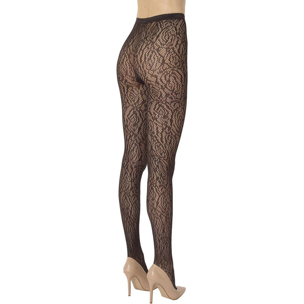 Rose Lace Effect Tights