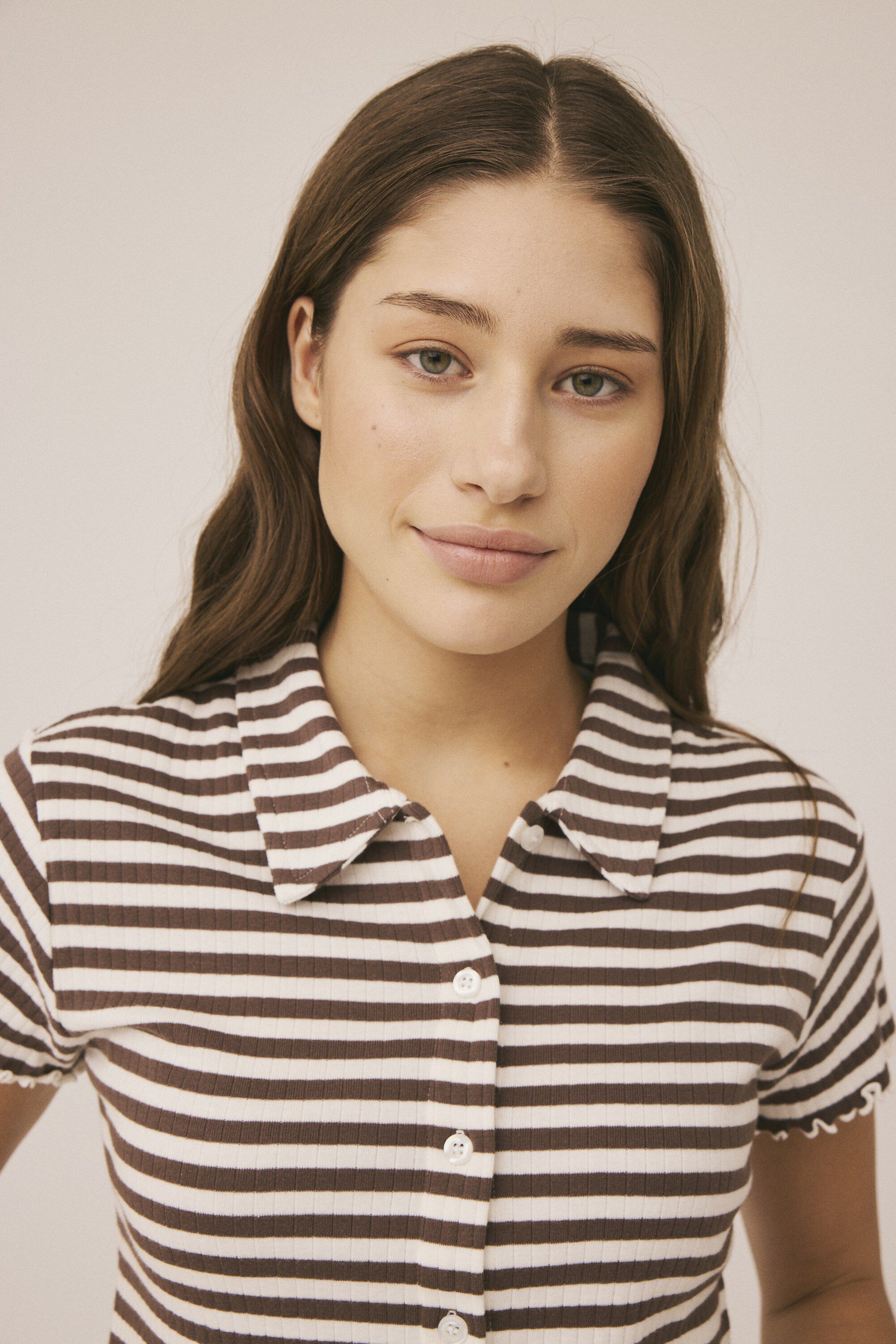 Milla 29 SS polo top - Organic Cotton GOTS