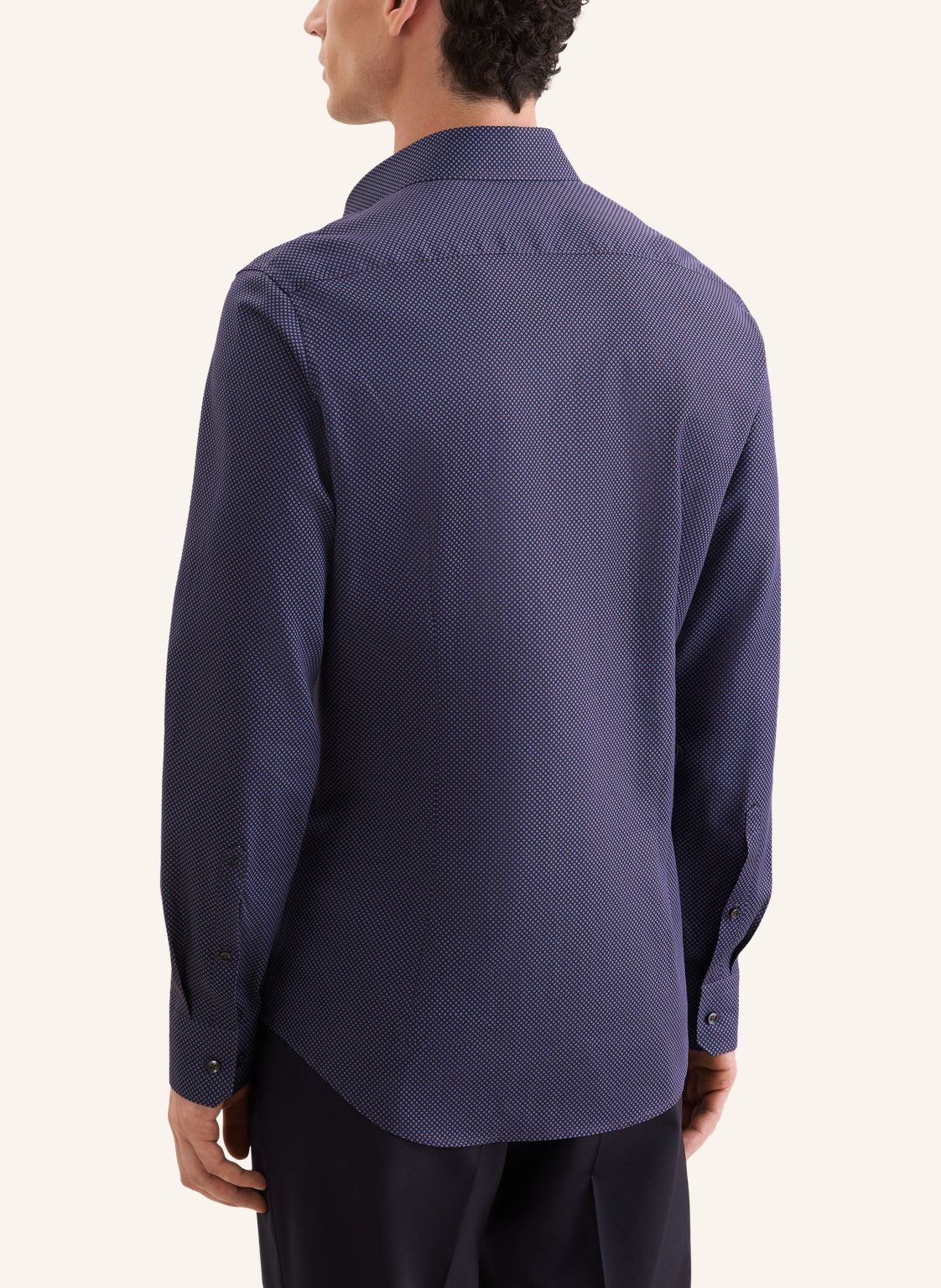 Business shirt Slim 1/1 Kent-Collar Print