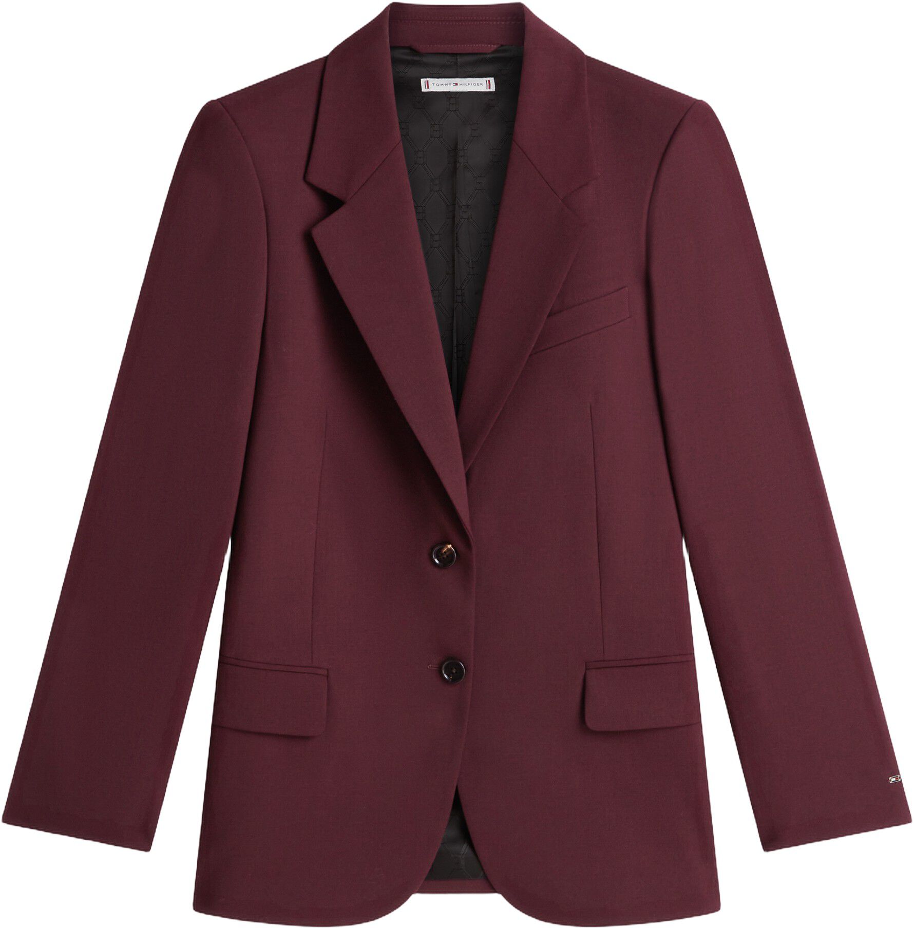 Relaxed Fit Wool Blend Blazer