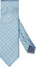 Mid blue Motif Print Silk Tie