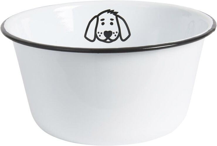 Hundeskål stor emalje