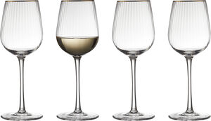 Hvitvinsglass Palermo Gold 30 cl 4 stk.