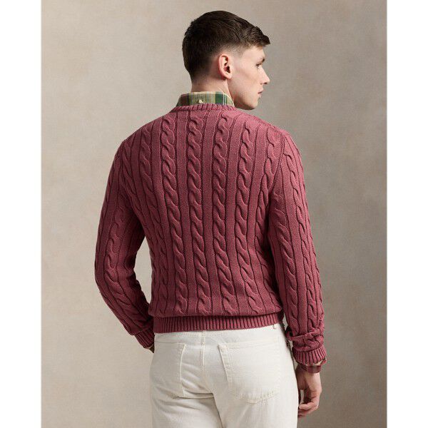 Cable-Knit Cotton Sweater