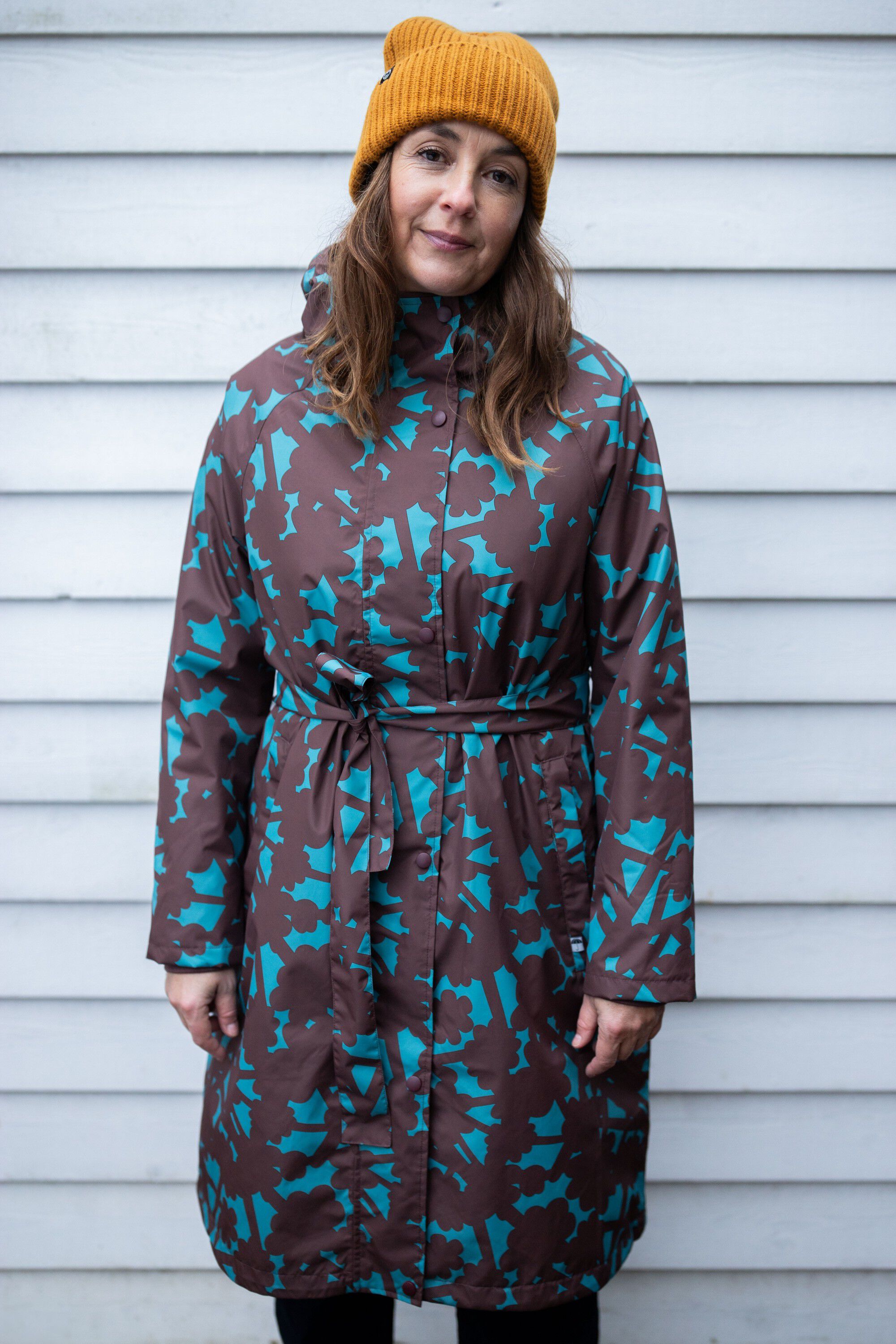 Danelisabeth Raincoat Blue Grey BRAMBLE