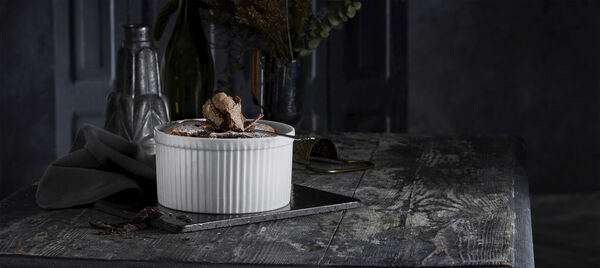 "Ramekin hög extra 1,8 liter Serie Originale18,5 x 9,7 cm Vit"