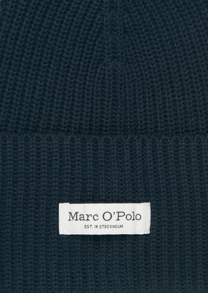 Beanie, knitted, with fold-up