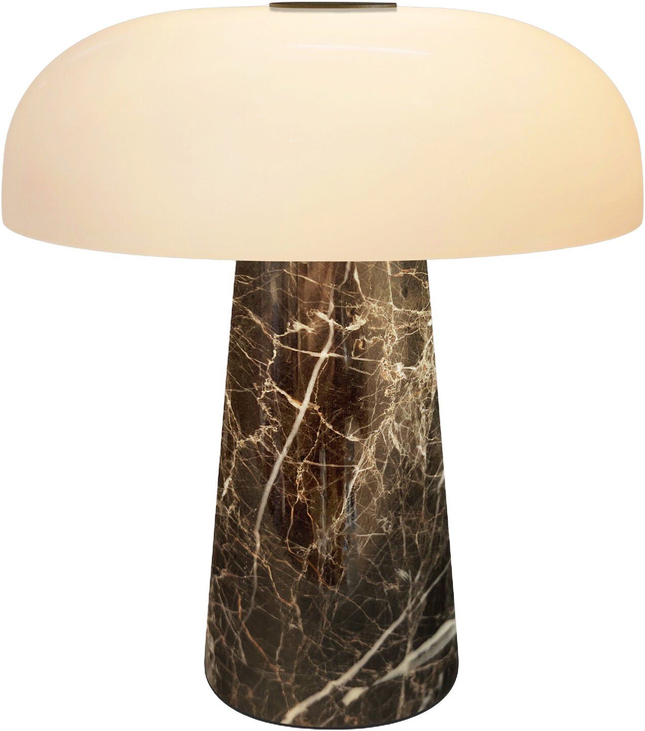 Glossy Mini Portable | Bordlampe | Gr&aring; brun