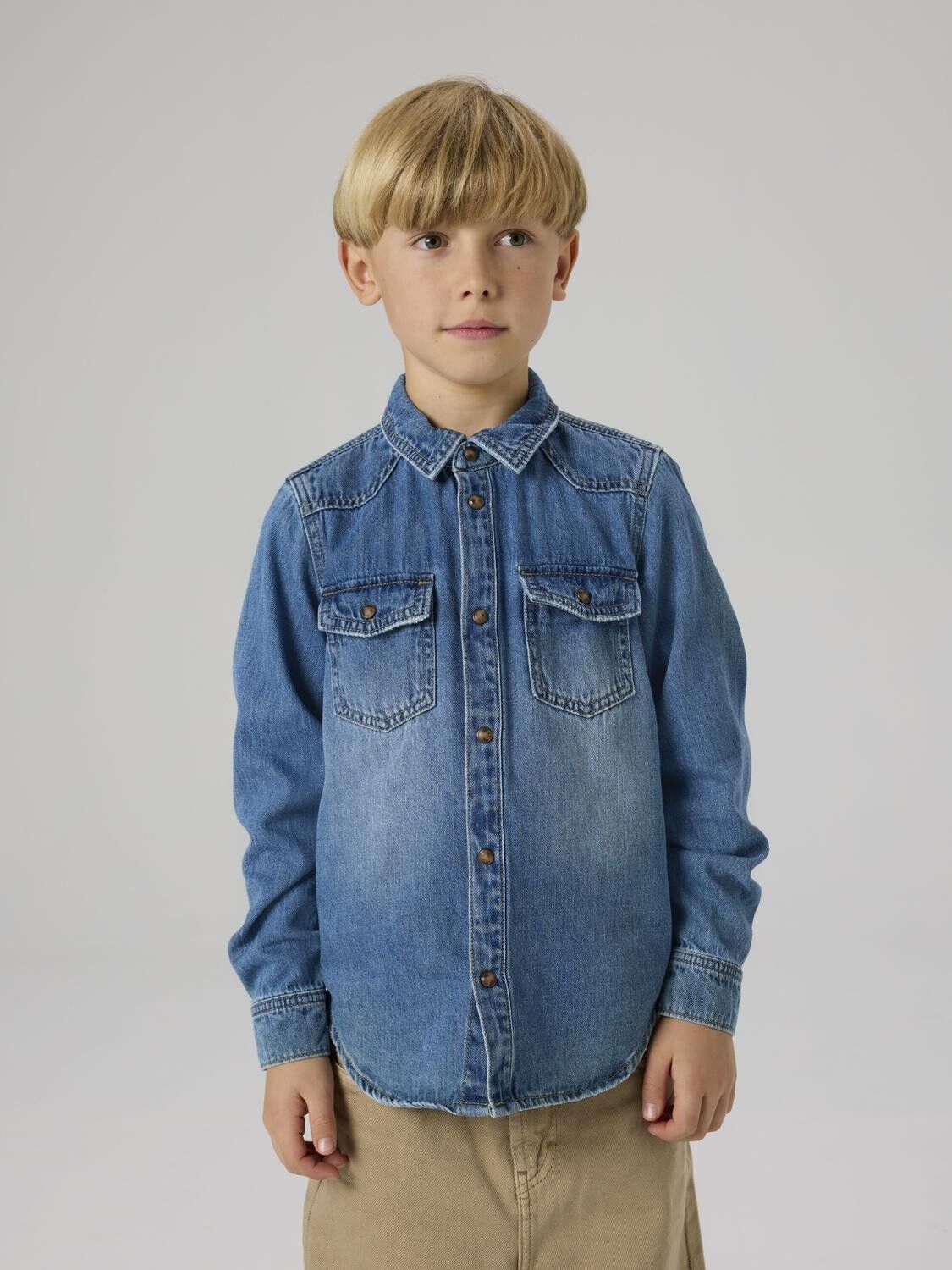 NKMKIM OZ DNM LS SHIRT 6677-OZ T