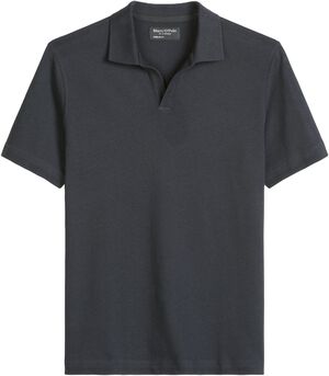 Poloshirt, short sleeve, ribbed cam