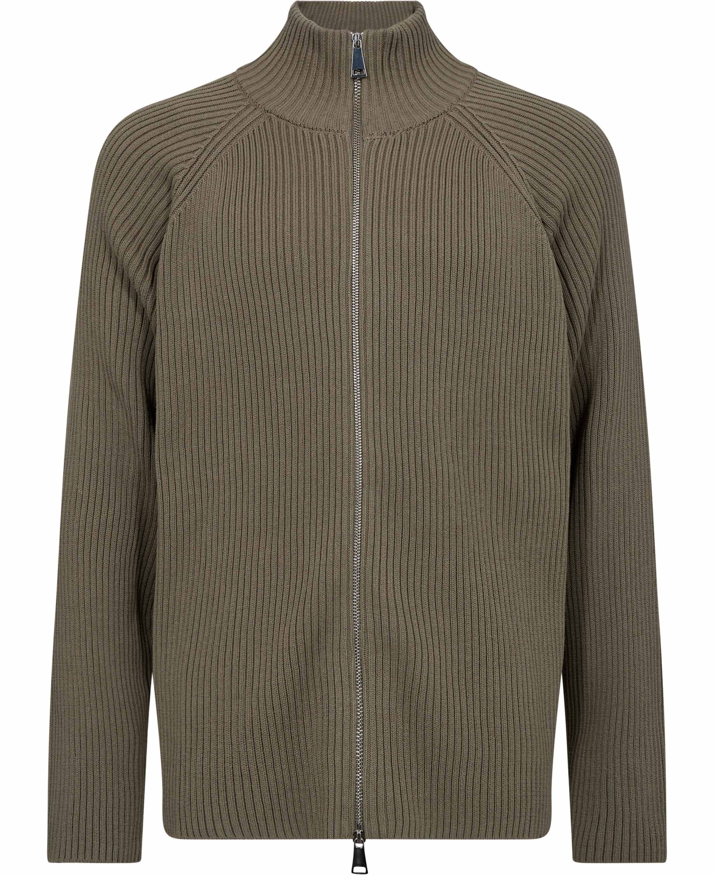 Full Zip Knit Sweater