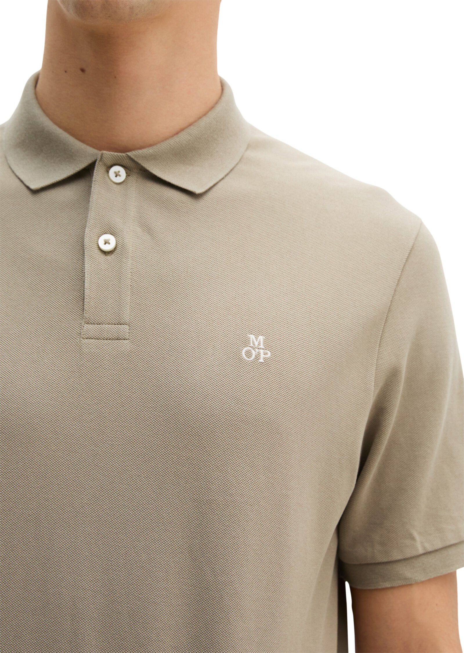 Polo shirt, short sleeve, button pl