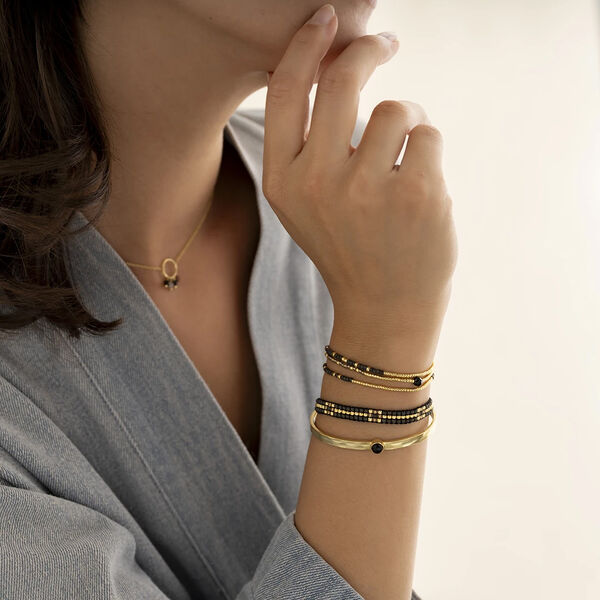 Competent Black Onyx Bracelet GC