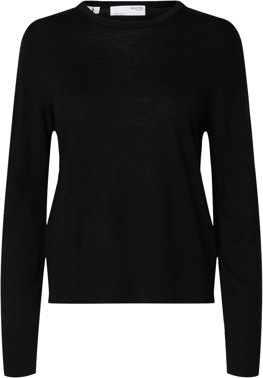 SLFTHEA LS KNIT MERINO O-NECK NOOS