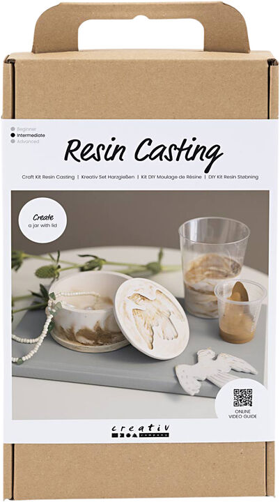 DIY Kit Resin Støbning, Krukke med låg