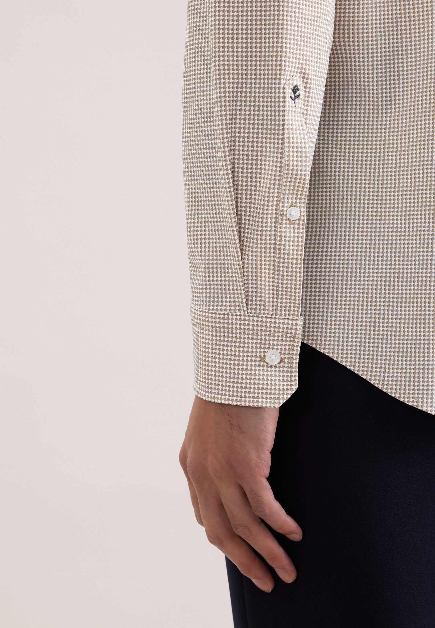 Performance shirt Slim 1/1 Kent-Collar Print