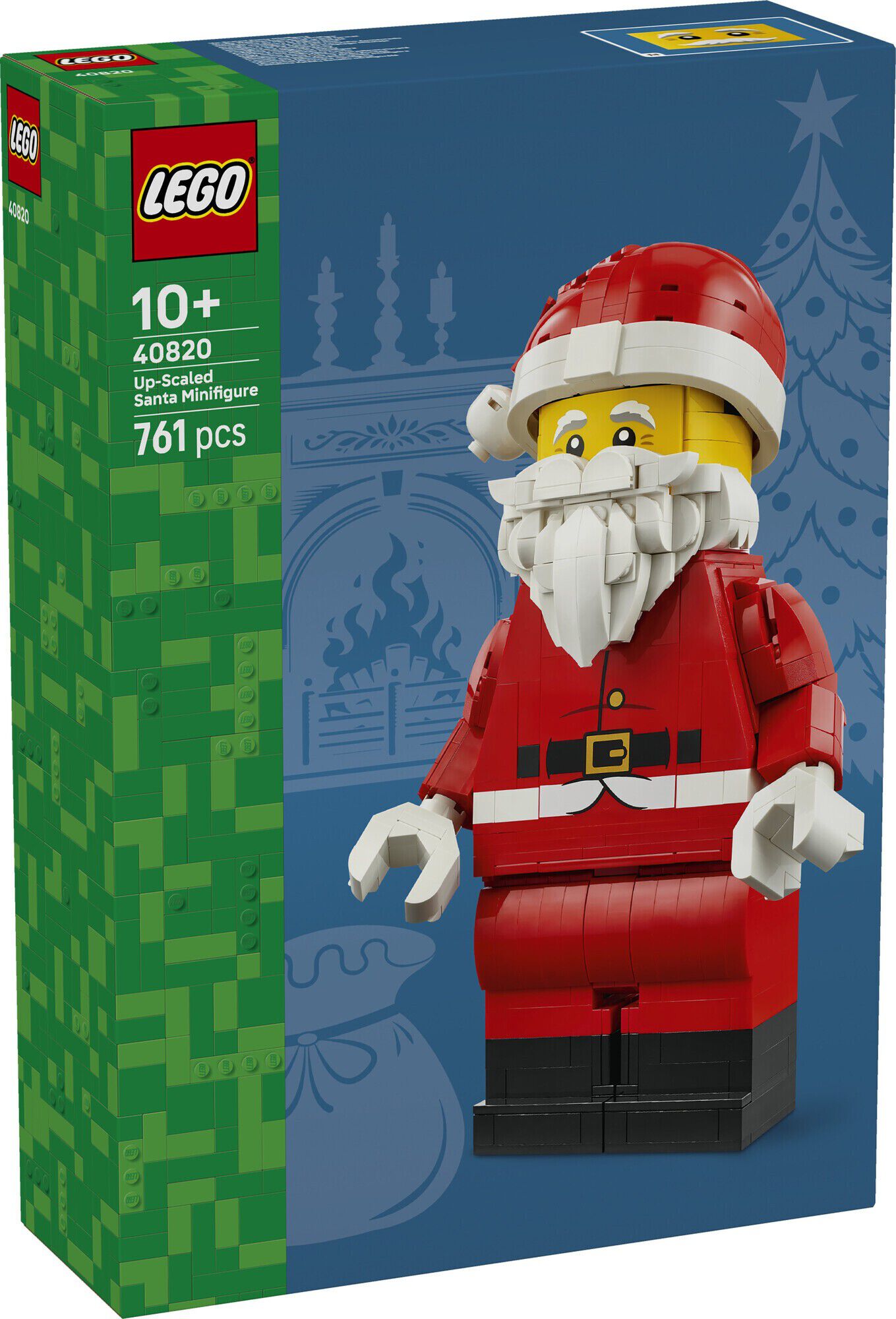 Opskaleret minifigur af julemanden 40820