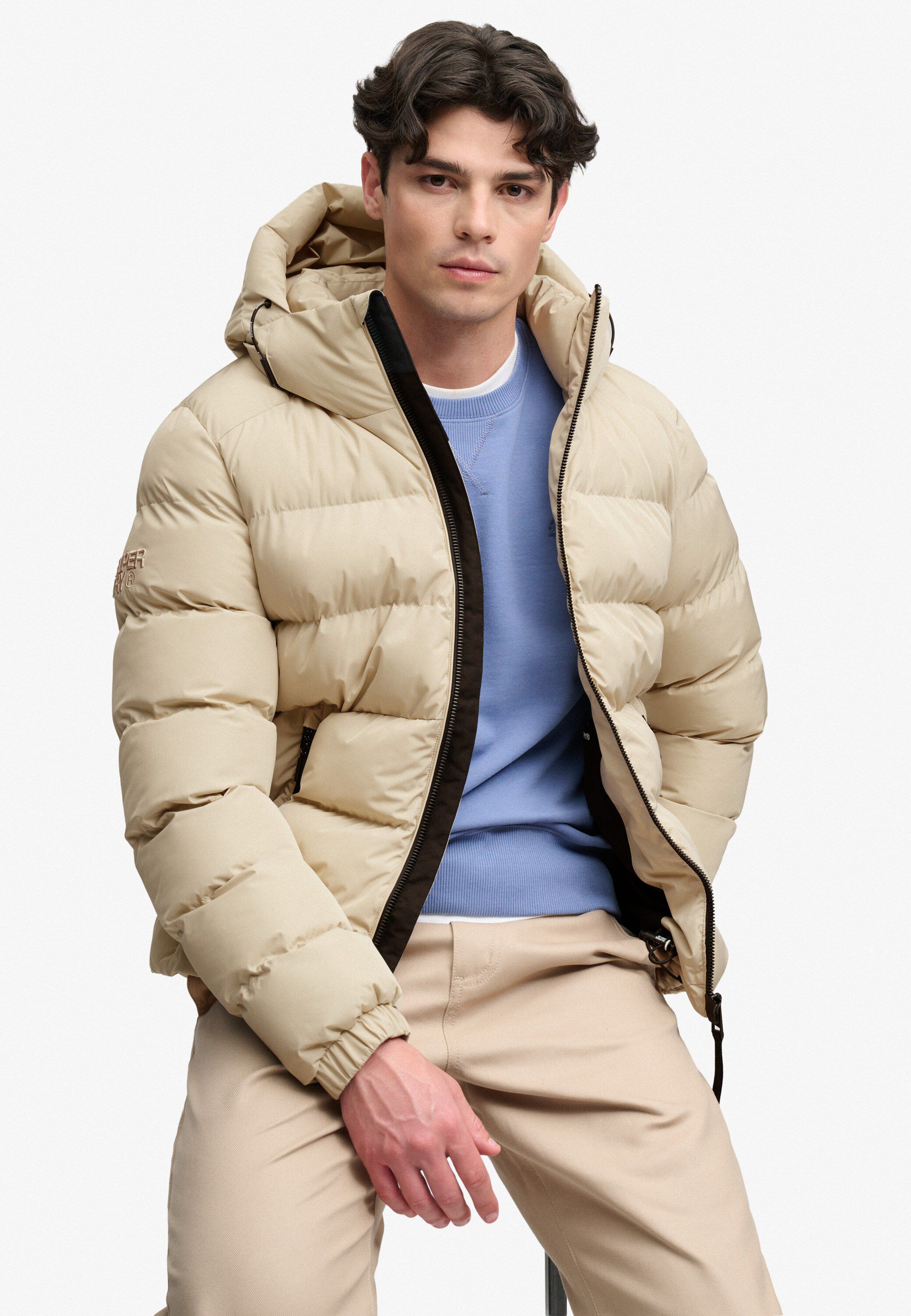 HOODED SPORTS PUFFER JACKET