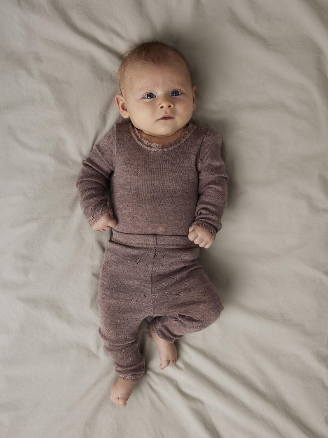 NBFWANG WOOL NEEDLE LEGGING SOLID N