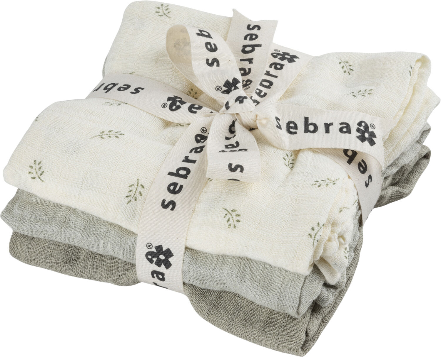 Stofbleer, 3 stk. , Sophora leaves, mist green