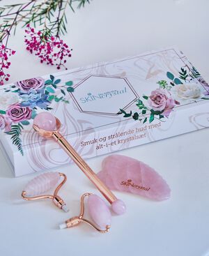 SKINcrystal Rosenkvarts Alt-i-et krystalsæt