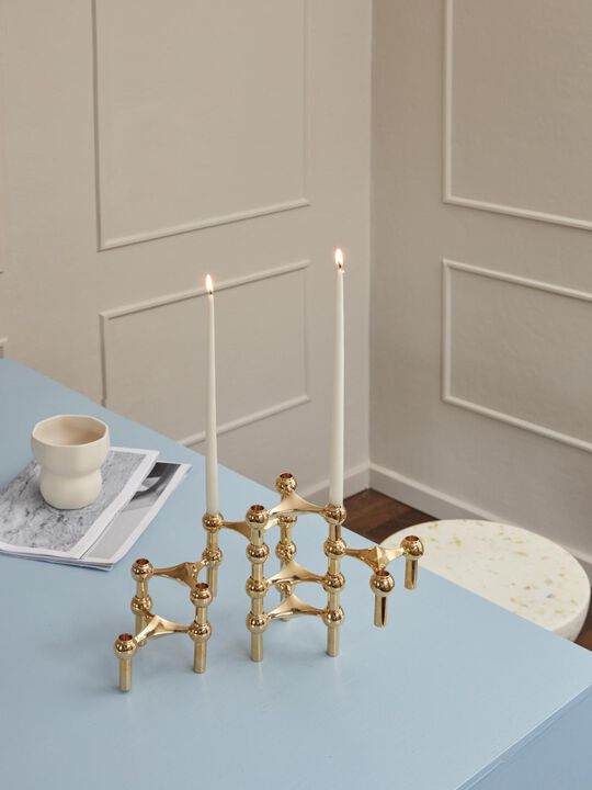 STOFF Nagel® lysestage messing