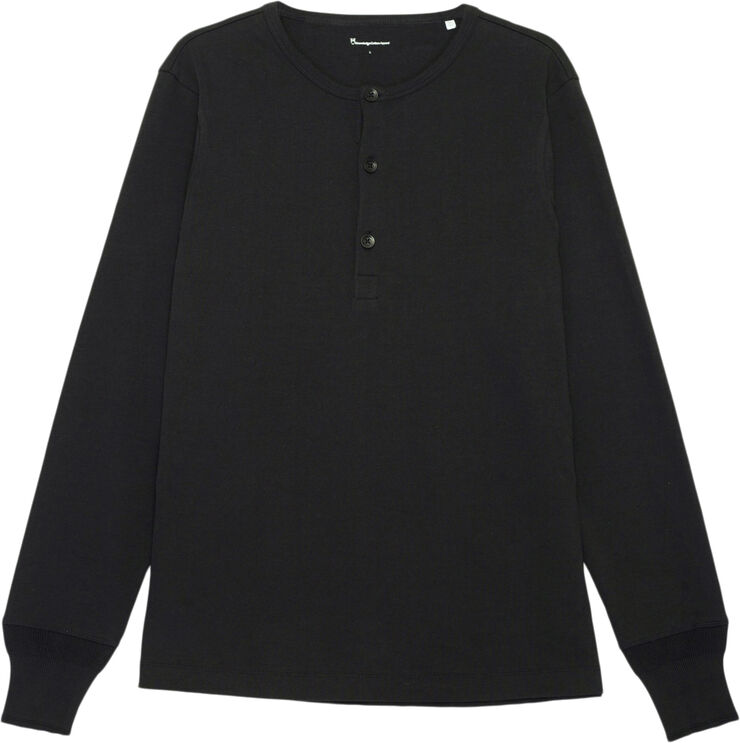 BO long sleeve henley - GOTS/Vegan