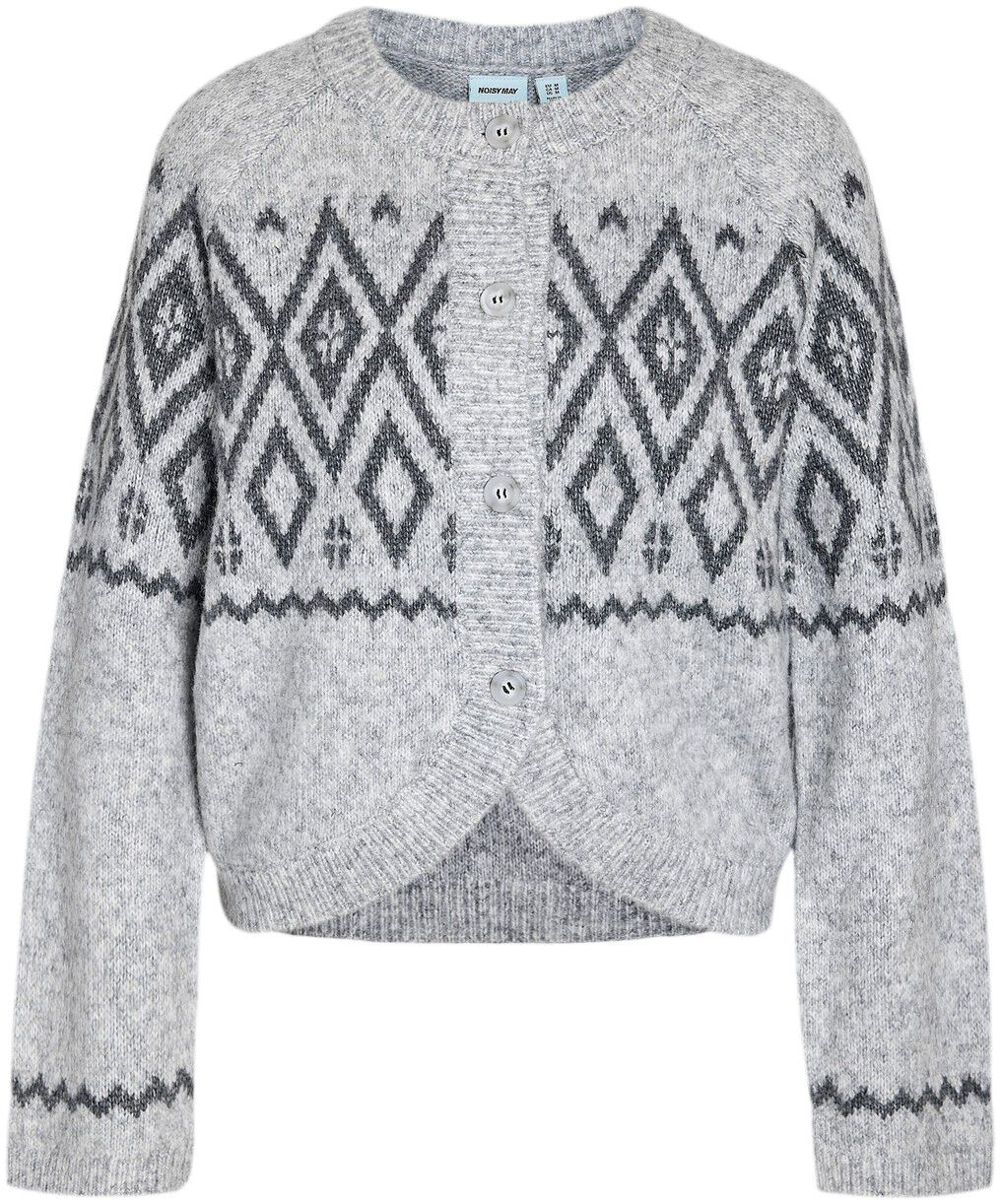 Nmhilda L/S O-Neck Fairisle Cardigan