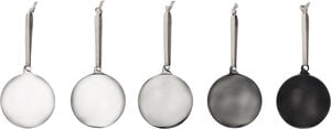 Iittala glaskugler 8cm 5-pak grå