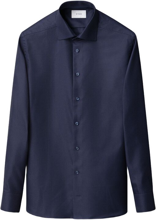 Slim Fit Houndstooth King Twill Shirt