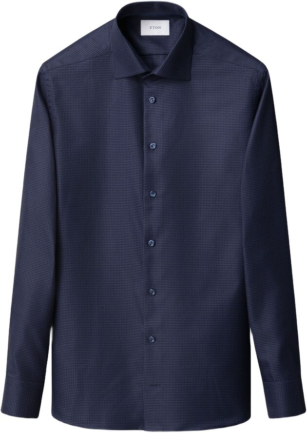 Slim Fit Houndstooth King Twill Shirt