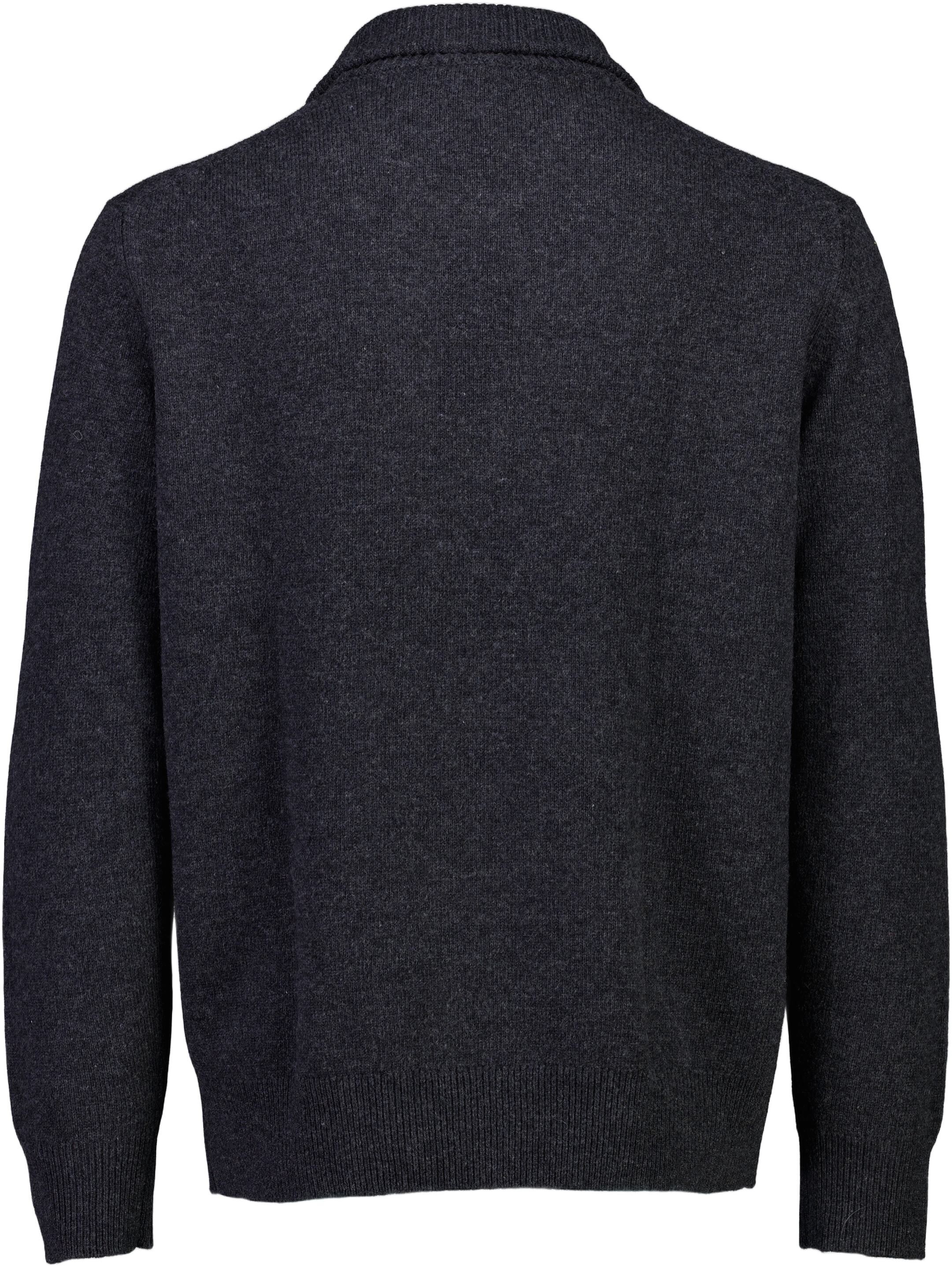 Lambswool half zip knit
