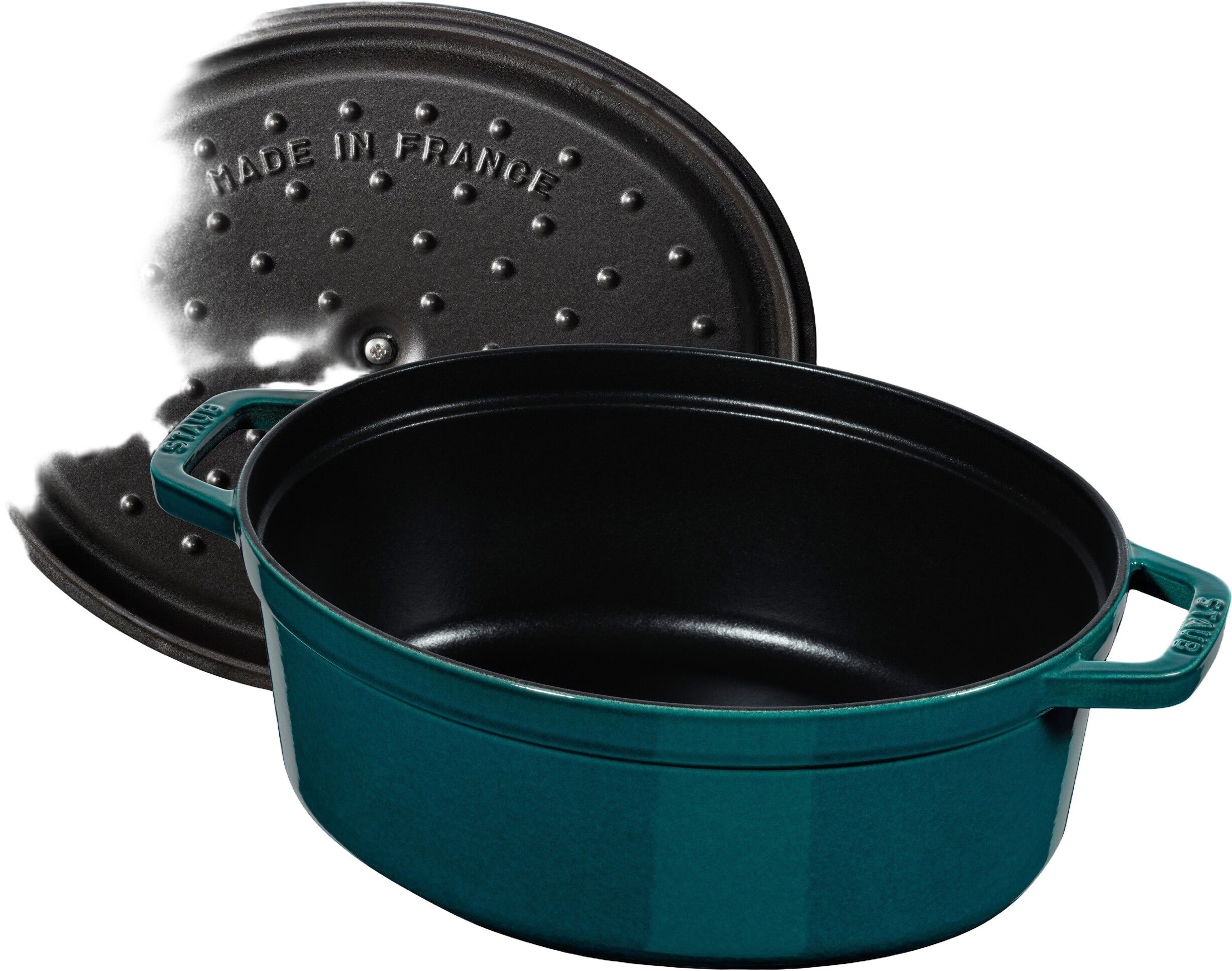 La Cocotte Cocotte 33 cm / 6,75 l, Oval, La-Mer-Turkis-Bl&aring;gr