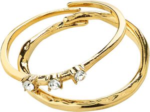 IVARIN rings, 2-in-1 set, gold-plated