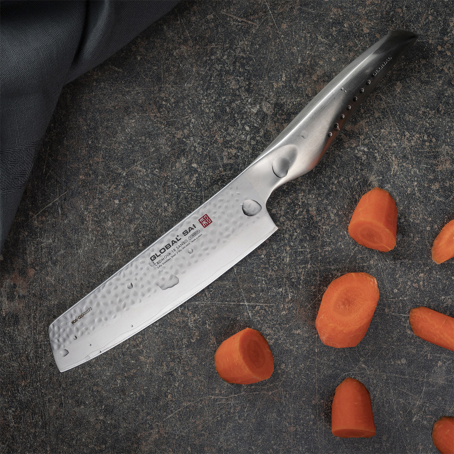 SAI-M06 Gr&oslash;ntsagskniv, 15 cm, hamret