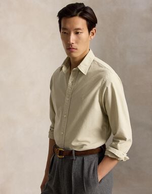 Custom Fit Garment-Dyed Oxford Shirt