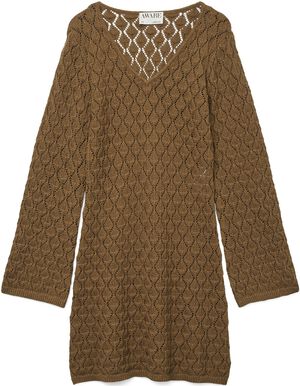 VMRANI LS V-NECK SHORT KNIT DRESS V