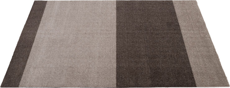 Løber, 130x90 cm, stripes-horizon sand/brun