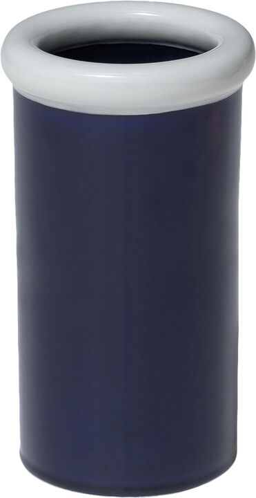 ROD Vase ceramic H215 x Ø123 Light blue/Dark blue