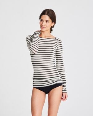 Amalie L/S Sailor Wool Top
