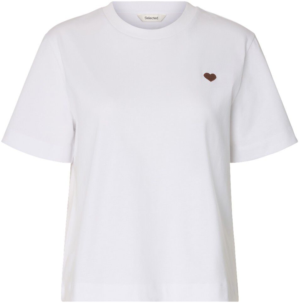 Slfella Ss Emb Boxy Tee Ft