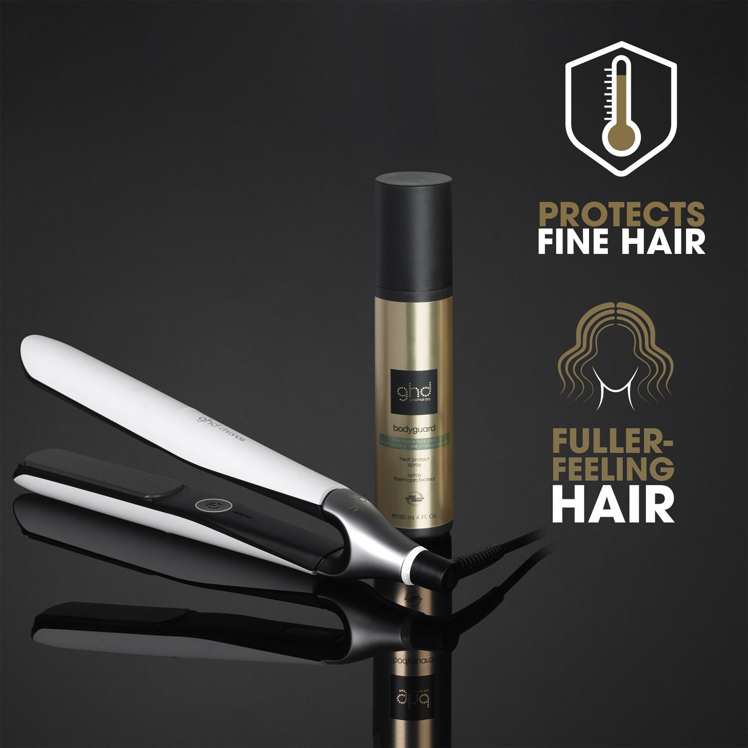 ghd Bodyguard - Heat Protect Spray For Fine & Thin Hair 120m