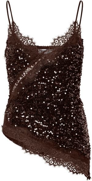 PCKAMMY STRAP LACE TOP JRS BC